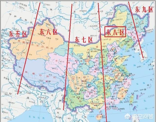 中国有几个时区