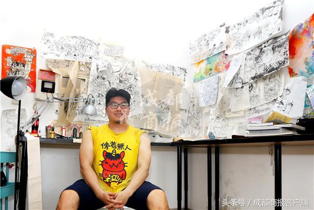 唐伯虎的虎啸图是不是真的（从游戏民工到画猫的野生艺术家 成都画猫师10多年画了近万张猫）