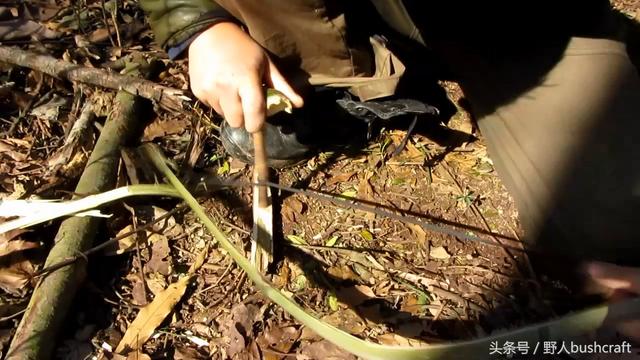 大神手里这种野外钻木取火方法20秒可成功取火