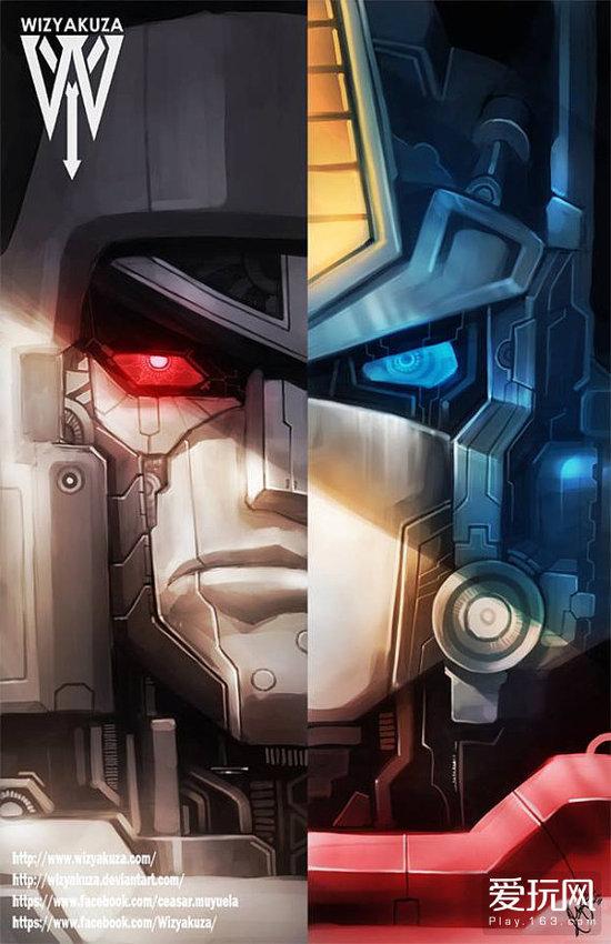 最酷炫的变脸:国外神人创作变身英雄“半颜”艺术