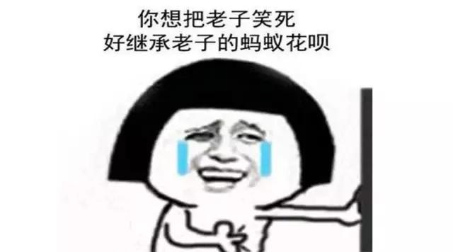 你想笑死我，好继承我的蚂蚁花呗？