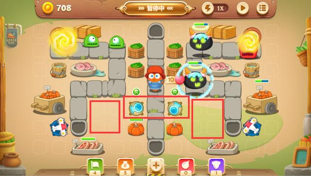 保卫萝卜3集市第49关怎么过 集市第49关金萝卜攻略