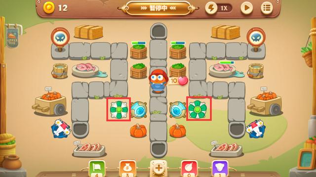 保卫萝卜3集市第49关怎么过 集市第49关金萝卜攻略