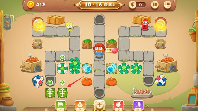 保卫萝卜3集市第49关怎么过 集市第49关金萝卜攻略