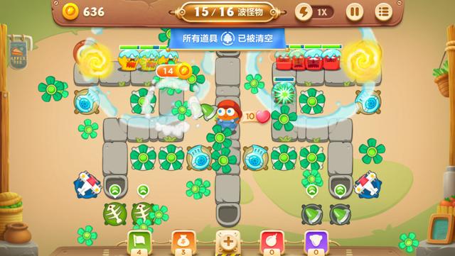 保卫萝卜3集市第49关怎么过 集市第49关金萝卜攻略