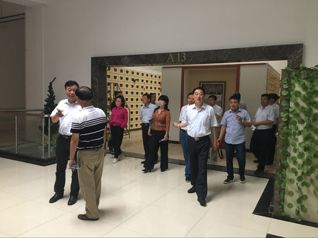 安徽省民政厅领导莅临包河区文化陵园指导工作