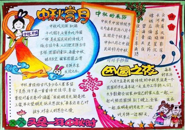 中秋节简笔画，教你画出月宫里的嫦娥