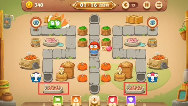 保卫萝卜3集市第49关怎么过 集市第49关金萝卜攻略