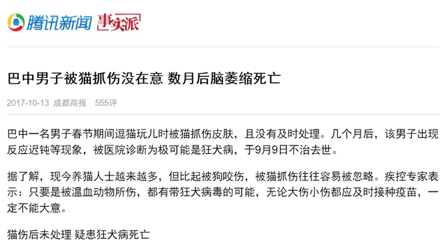 小猫爪子上有狂犬病毒吗（猫主子一抓就能要铲屎官的命被猫抓伤也存在狂犬病风险）