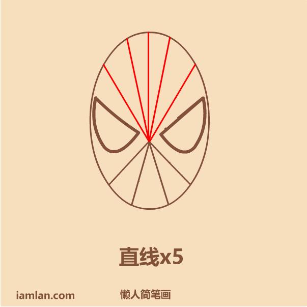 如何用懒方法画蜘蛛侠