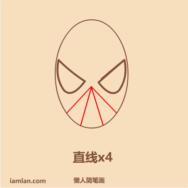 如何用懒方法画蜘蛛侠