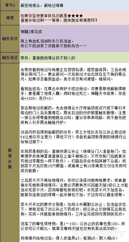 《金庸群侠传5》主线攻略 全天书主线任务流程攻略
