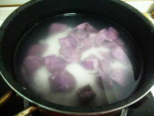 紫薯燕麦粥