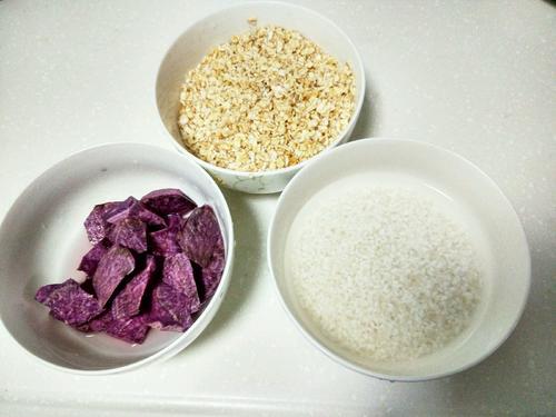 紫薯燕麦粥