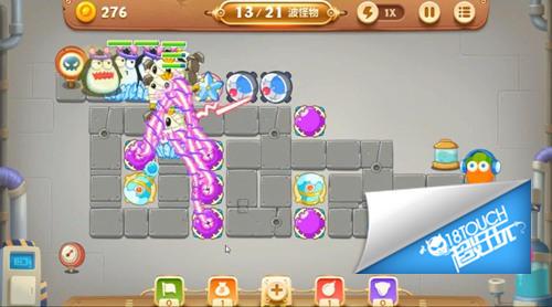 保卫萝卜3工厂第19关攻略 魔法球的天下