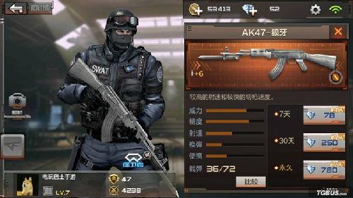 穿越火线枪战王者 AK47狼牙枪械信息分享