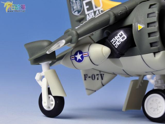 78官测：亿辉模型 合金弹头1/35海鹞式战斗机