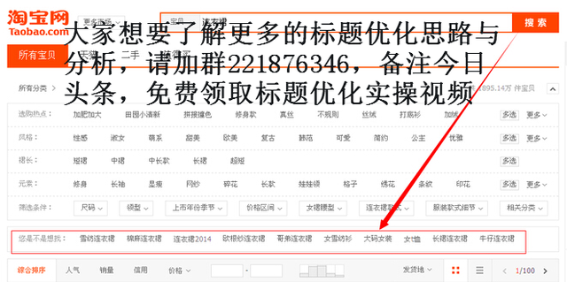 淘宝标题优化实践总结