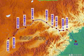 图说1900年慈禧太后的西逃路线，耗时两月有余，在山西停留50天图片