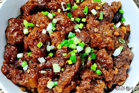 跟老妈学会“蒸酥肉”做法，做了一大碗，最后连汤汁都没剩下图片