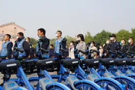 首批1500辆共享单车进入蓟州区 全新“P点还车”技术解决停放秩序问题图片