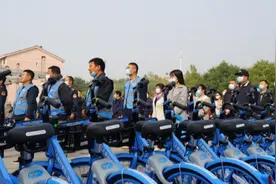 首批1500辆共享单车进入蓟州区 全新“P点还车”技术解决停放秩序问题图片