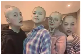 【洛阳战疫】最美！抵达武汉第一天，洛阳4名姑娘剃了光头……图片