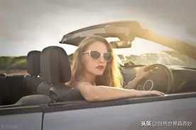 美女开车试驾图片