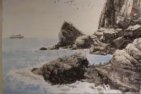 绘画美图：中国台湾著名画家 陈合成 笔下的天涯海角图片