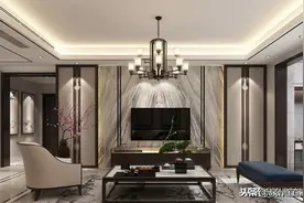 水墨丹青，沾笔成画，160㎡儒雅新中式风设计图片