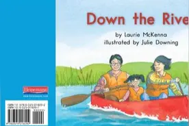 英语有声绘本阅读:《Down The River》河里的大驼鹿图片