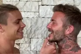 贝克汉姆用中文为罗密欧庆生！身高被18岁次子赶超，三子已恋爱图片