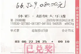 云南彩民凭“中奖体质”中了6000万元巨奖图片
