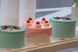 ins风蛋糕，复古可爱的配色，也太美了吧图片