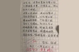 小学生“文言文请假条”火了，老师看后秒批准，还给出了暖心回复图片