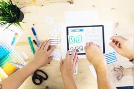 C4D现代城市风模型 都市建模白模低面体渲染图片