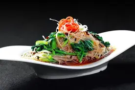 炝拌粉丝油菜、酱拌烧茄椒、花生拌莴笋、双茄拌菜几道凉拌菜做法图片