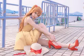 三组日本人气动漫角色“明日香”COSPLAY作品欣赏！还原度爆表！图片