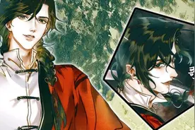 《天官赐福》漫画师青玄女装登场，呆萌若邪将花城卷上了天图片