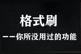 小小格式刷，作用大，提高效率全靠它图片