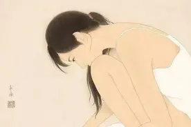 日本美女艺术家的唯美少女工笔画图片