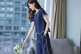 女装阔腿裤套装，显瘦优雅，干练又不失气场图片