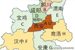 陕西车牌字母代码地图图片
