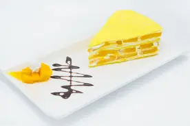 一口平底锅就可以做芒果千层，教你自己在家做，简单美味图片