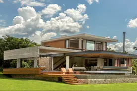 别墅设计：碎石堆砌起来的石头住宅，几毛钱的碎石居然用来盖别墅图片