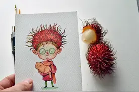 蔬菜水果都成精啦！画画只需要一点想象力和一点技巧就足够啦！图片