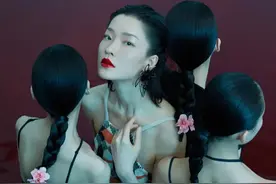 组图：超模杜鹃杂志写真大片 湖边与黑天鹅共舞图片