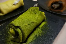 在家自己做的抹茶毛巾卷，减肥期也能吃（无烤箱家庭版)——念念图片