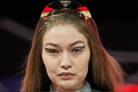 腰粗肉感足！被质疑脸垮颜值下滑的Gigi hadid，身材也下线了？图片