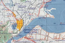 1950年的杭州地图，下沙还是一片淤泥，和今天大不一样图片